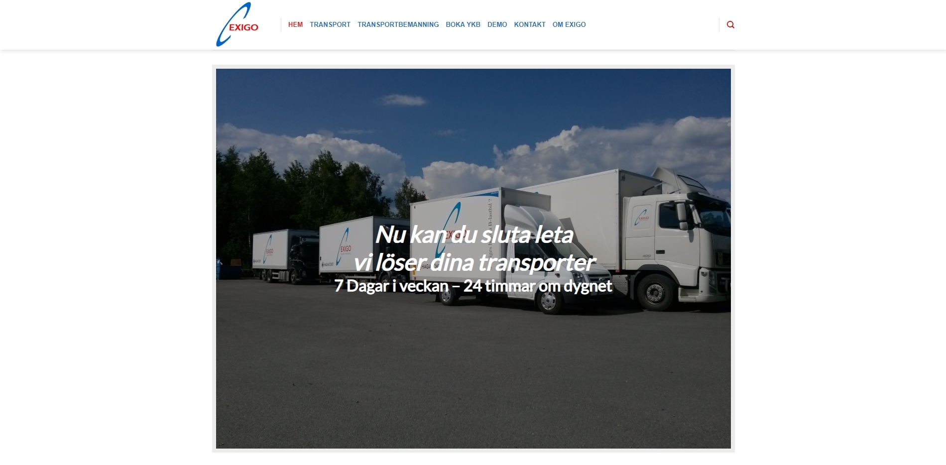 Exigo AB Website Preview